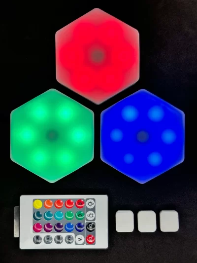 Luz led hexagonal RGB