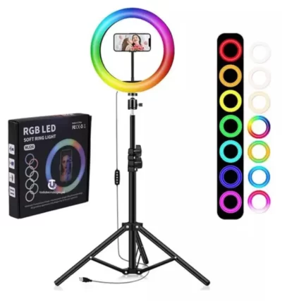 Kit Aro led RGB 10" / 26cm + trípode - Image 2