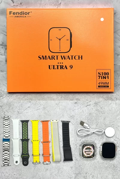 Reloj Smartwatch Ultra 9 Fendior 7 en 1