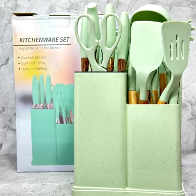 Set utensilios + cubiertera + tabla 19 piezas grande