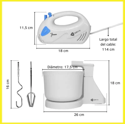 Batidora con bowl desmontable Oryx - Image 2