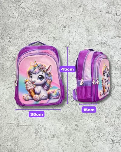 Mochila 3D infantil - 3 compartimentos - Image 2