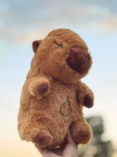 Peluche capibara que respira