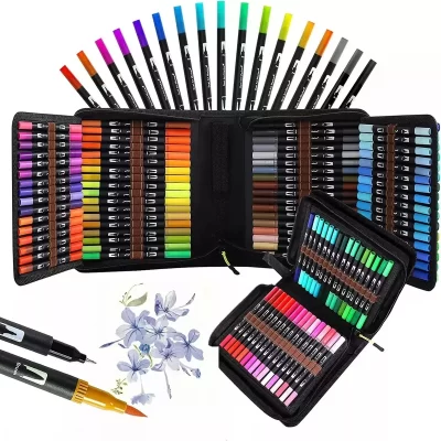 Marcadores Dual brush 168 pcs