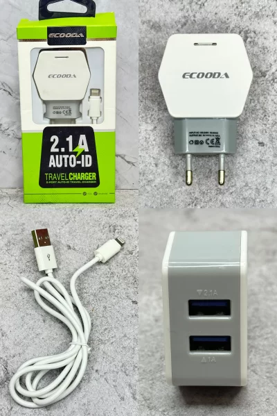 Cargador iPhone Ecooda 2.1A