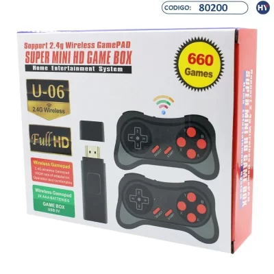 Consola retro U-06 super mini hd game