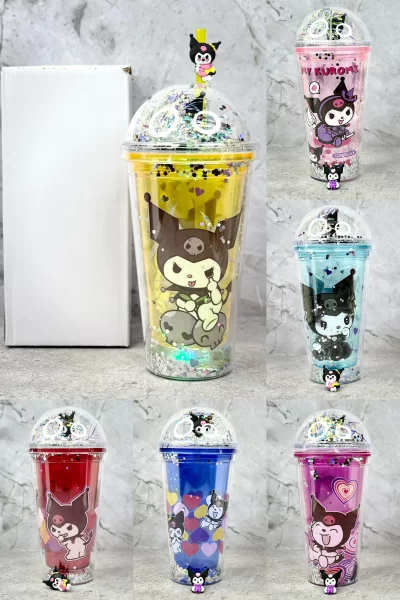 Vaso acrilico Kuromi 500 ML