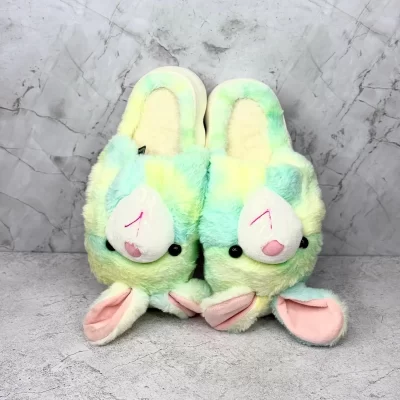 Pantufla rabbit colorful